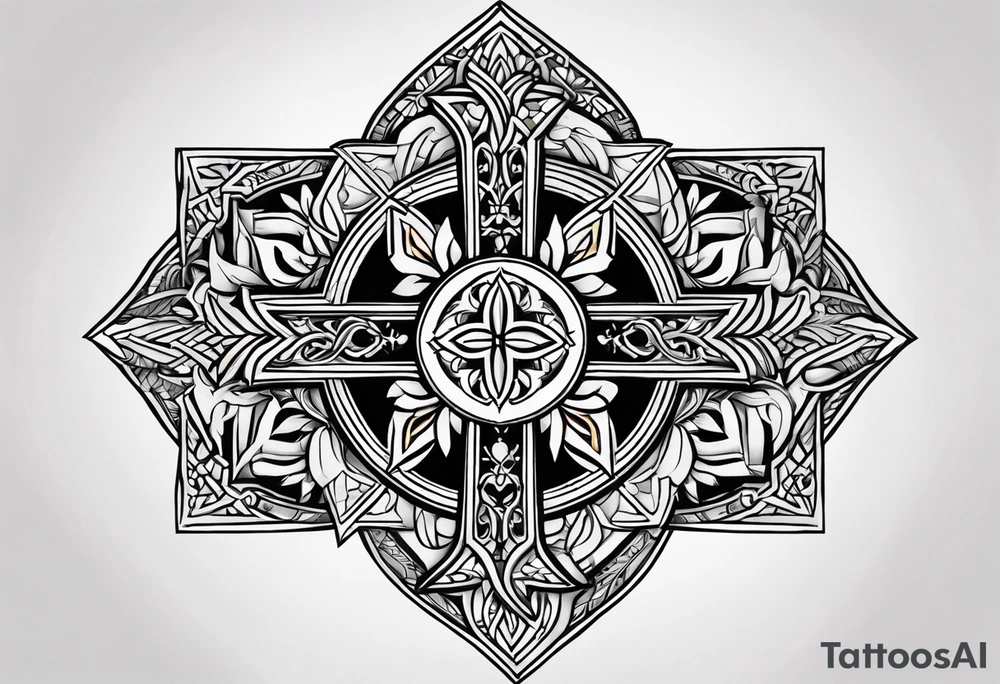 Coptic cross tattoo idea
