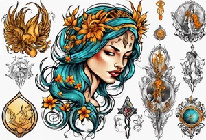 virgo cloth tattoo idea