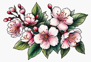 Small cherryblossom tatoo tattoo idea