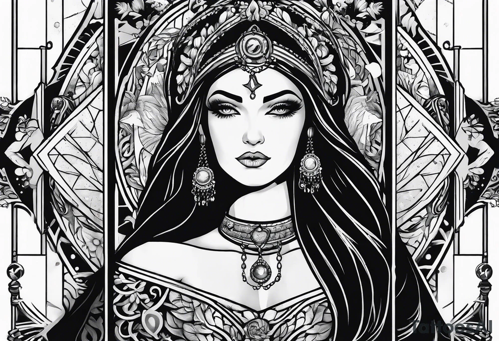 tarot card tattoo idea