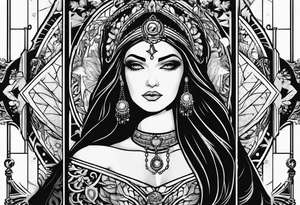 tarot card tattoo idea