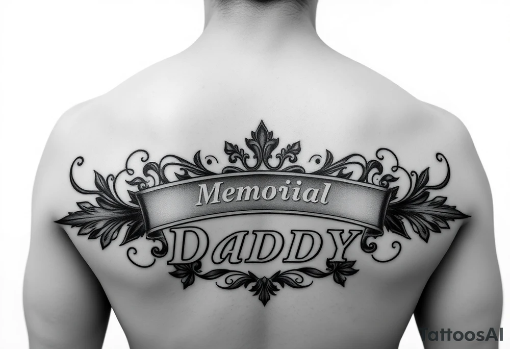Casino memorial for Daddy tattoo idea