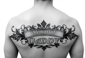 Casino memorial for Daddy tattoo idea