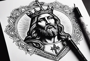sacred heart of jesus tattoo idea