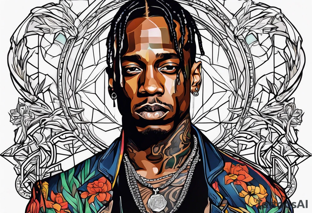 travis scott tattoo idea