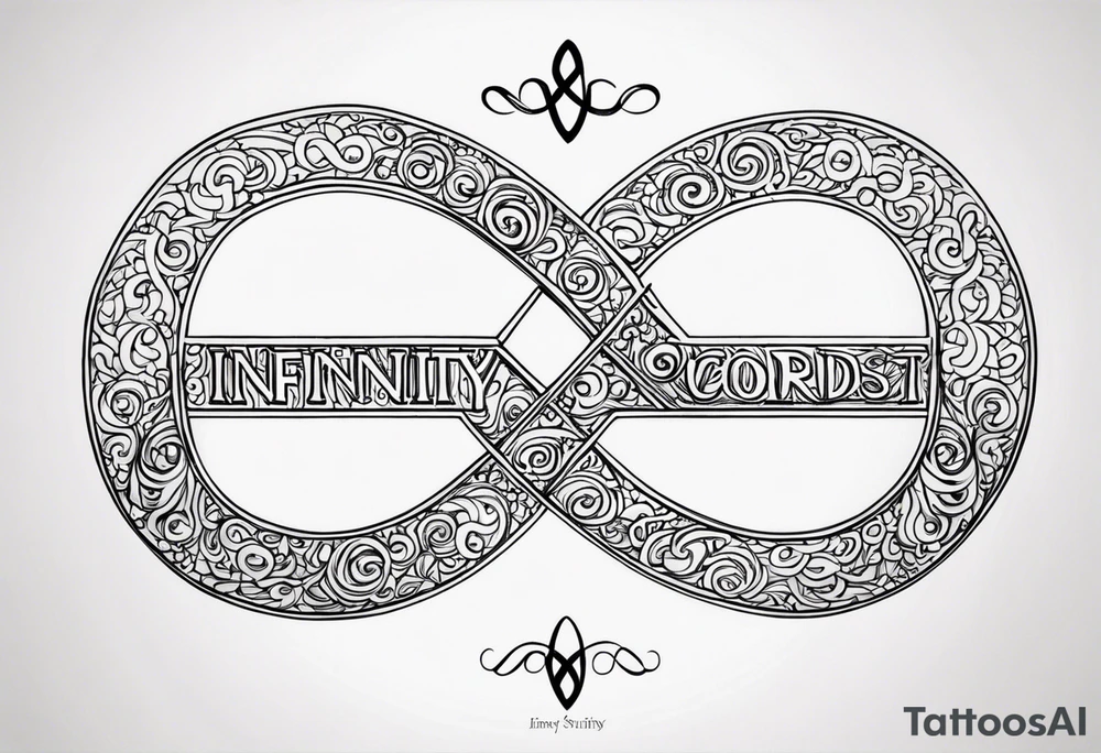 An infinity symbol with Proverbs 10:22 centered underneath. tattoo idea An infinity symbol with Proverbs 10:22 centered underneath. tattoo idea