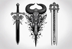 back tattoo, snake, sword, skinny, spine tattoo tattoo idea