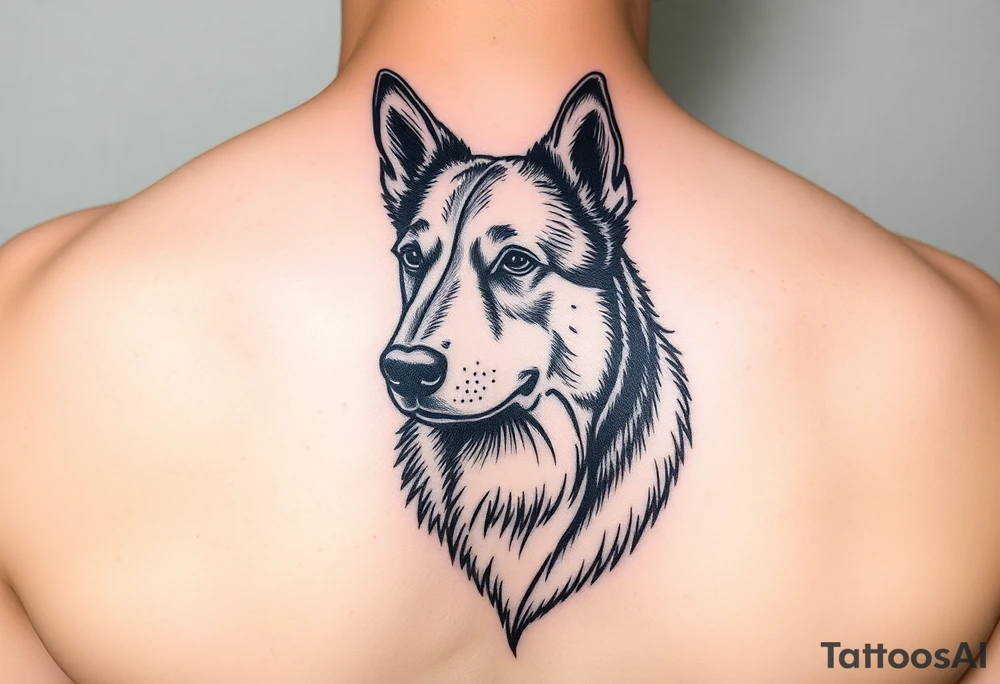 dog tattoo idea