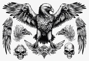 aigle bicéphale tattoo idea