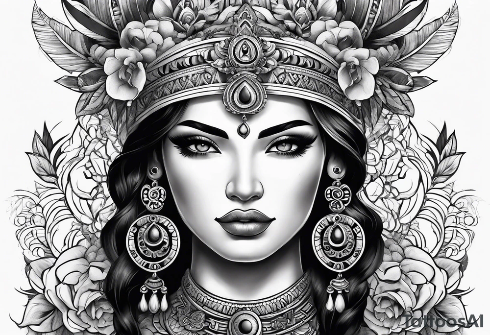 Peruvian goddess tattoo idea