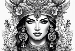 Peruvian goddess tattoo idea