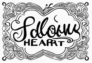 Follow  your heart tattoo idea