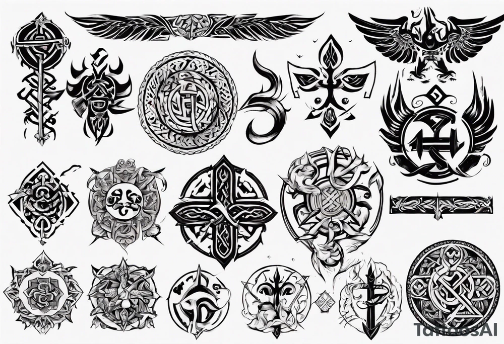 Slavic symbols tattoo idea