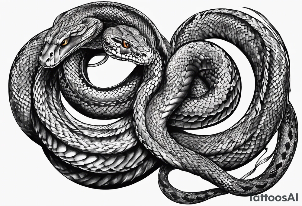 lucifer's snake tattoo idea