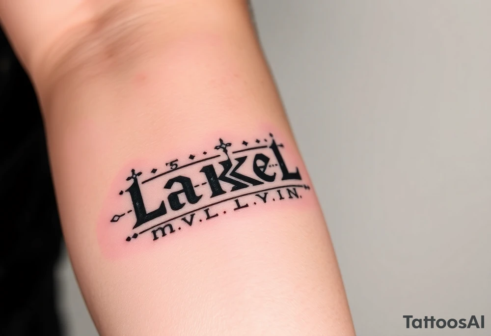 Nordic runes
Names Lakelyn tattoo idea