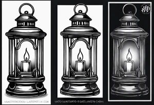 Candle lantern tattoo idea