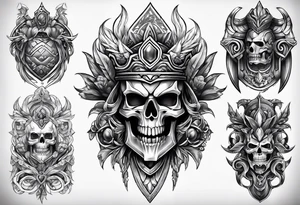 Armor for arm tattoo idea