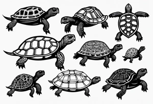 Slow tortoise tattoo idea