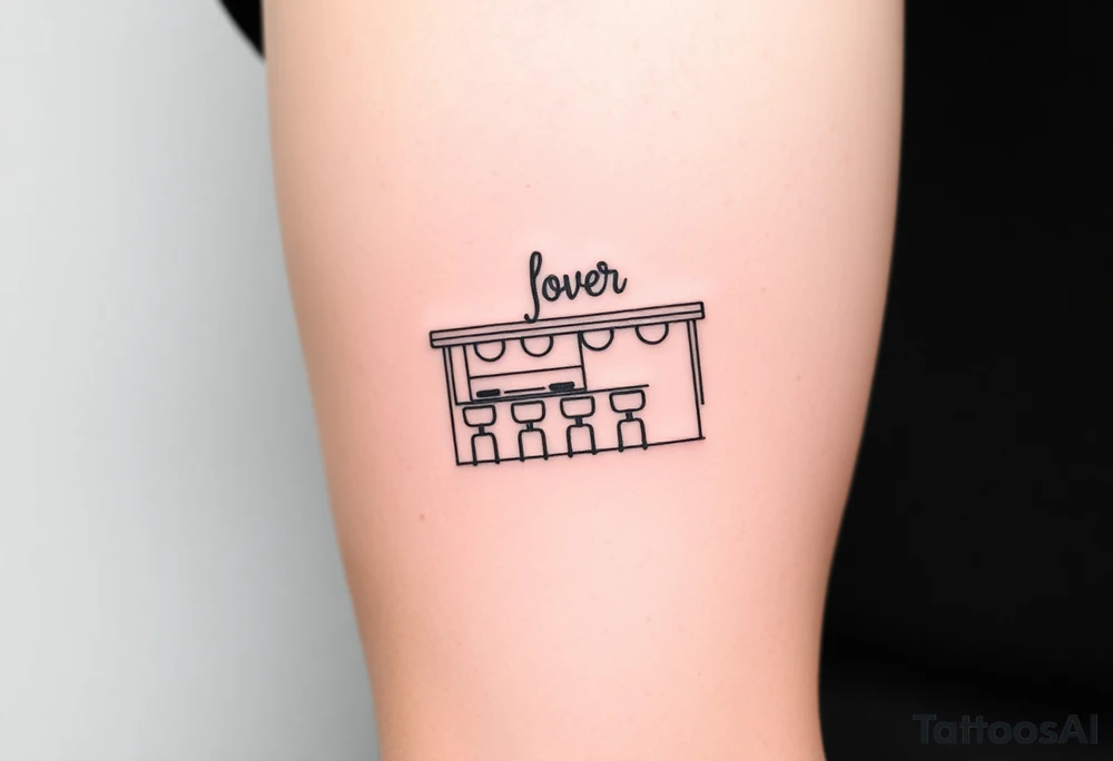 50’s diner inspired tattoo idea
