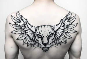 Freya nordycka bogini piękny tatuaż skrzydła klatka piersiowa pomysł tattoo idea