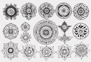 Minimalist Ornemental traditional
Mandala tattoo idea