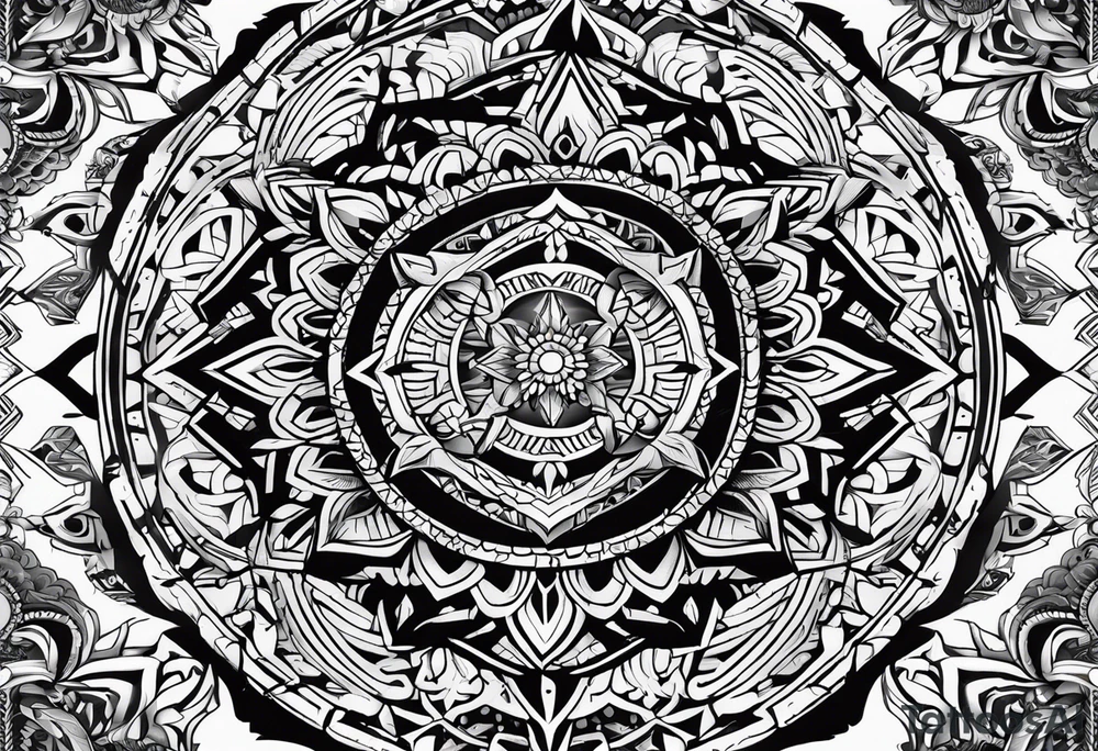mandala, thunderbird,  heyoka tattoo idea