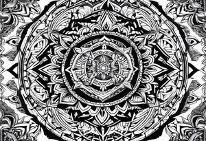 mandala, thunderbird,  heyoka tattoo idea