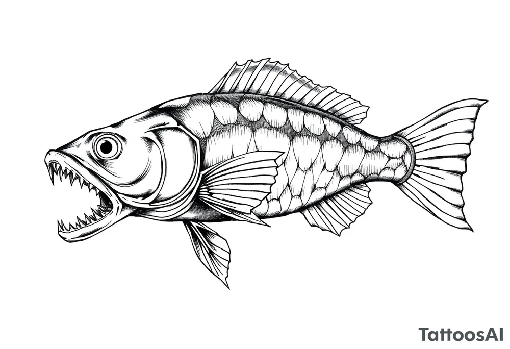 Catfish tattoo idea