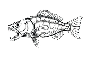 Catfish tattoo idea