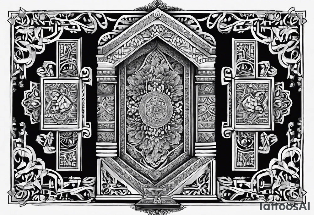 strength, small, Khachkar ,  elegant, lengthy, vishap tattoo idea