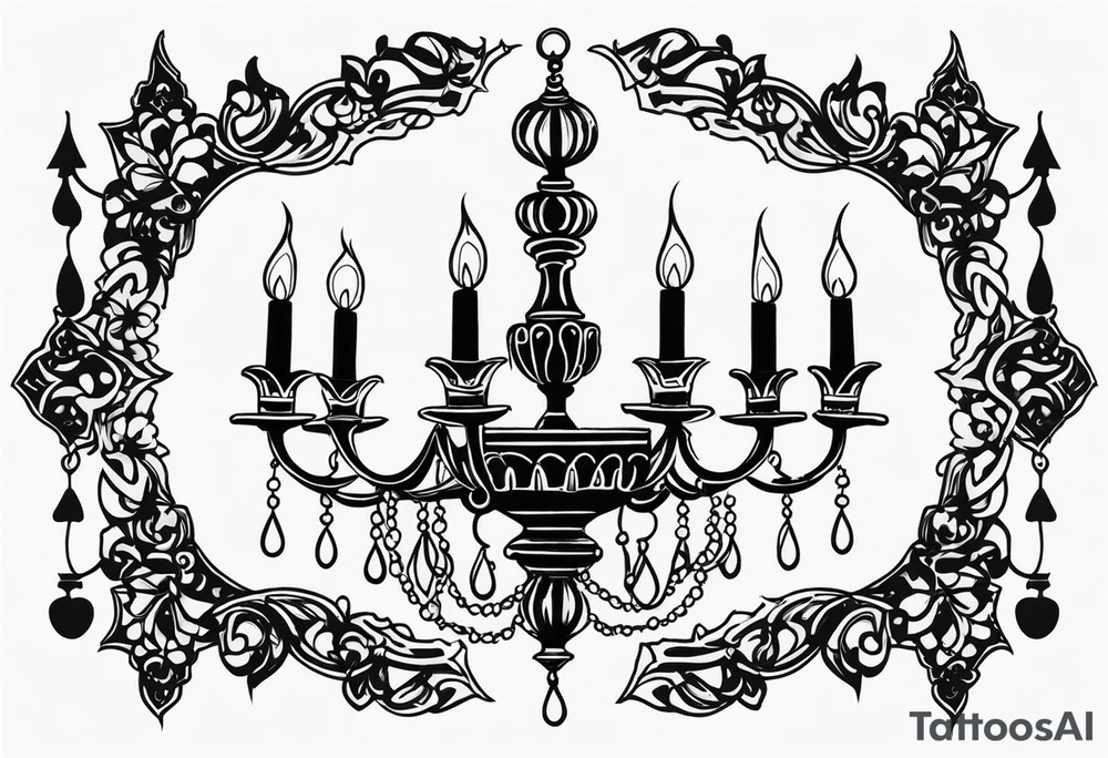 chandalier tattoo idea