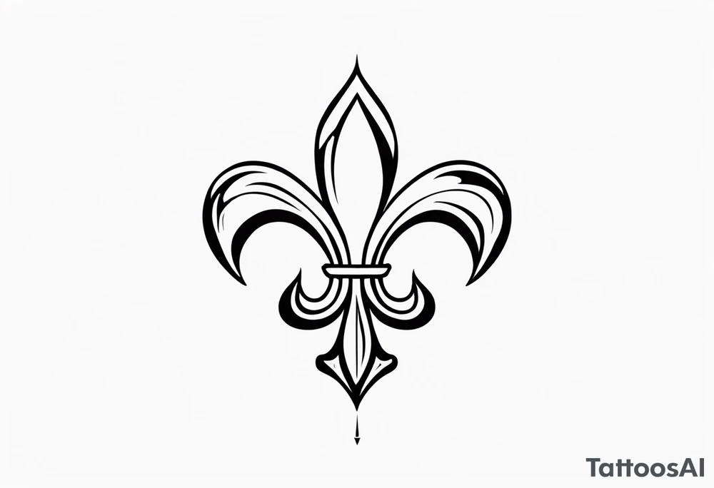 fleur de lis tattoo idea