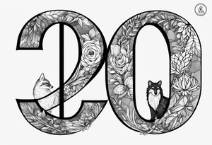 family in one animal with this letters 3ML&O tattoo idea