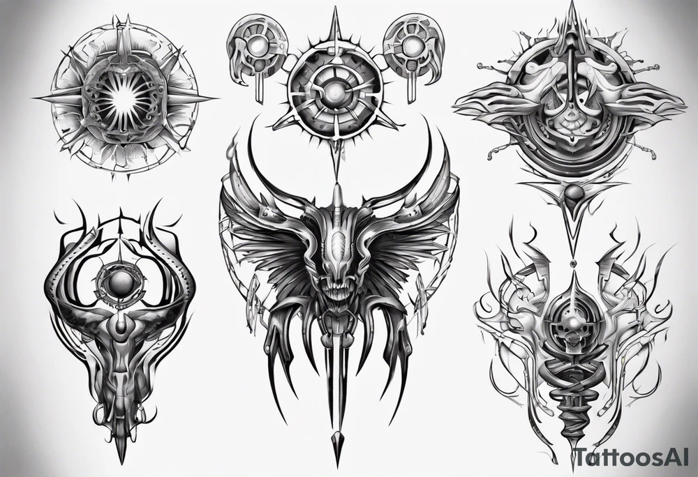 Symmetrical tattoo idea
