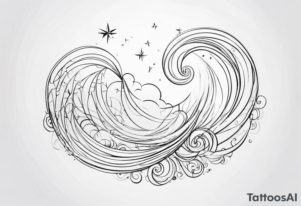 heaven swirl tattoo idea