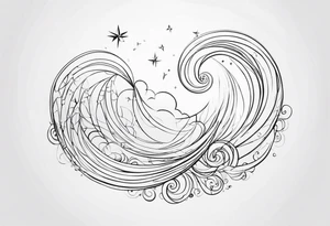 heaven swirl tattoo idea