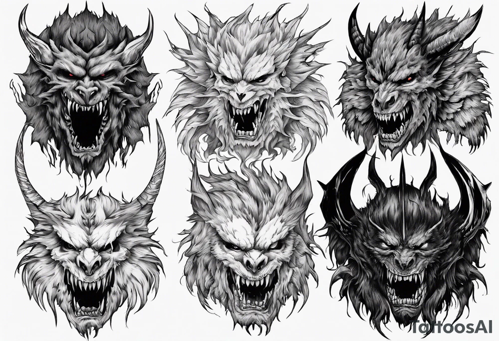Berserk beast of darkness tattoo idea
