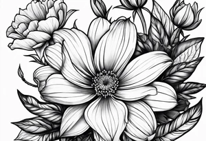 Flowers 
Amber Elizabeth Worthington 
07-11-2023 tattoo idea