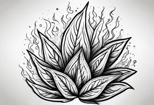 weed, smoke tattoo idea