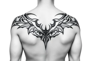 Bold Tribal half sleeve tattoo idea
