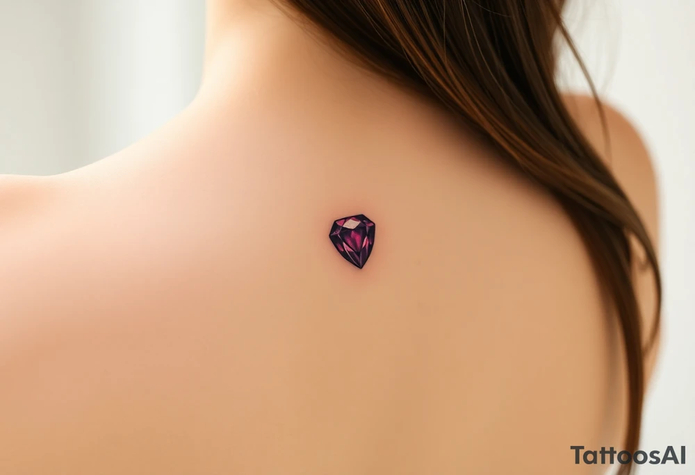 Small Ruby gem tattoo idea