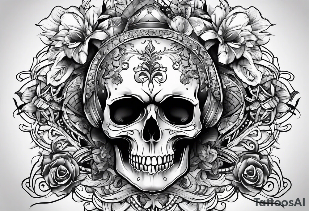 skull tattoo idea