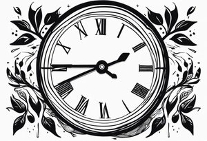 a watch falling to the dark tattoo idea