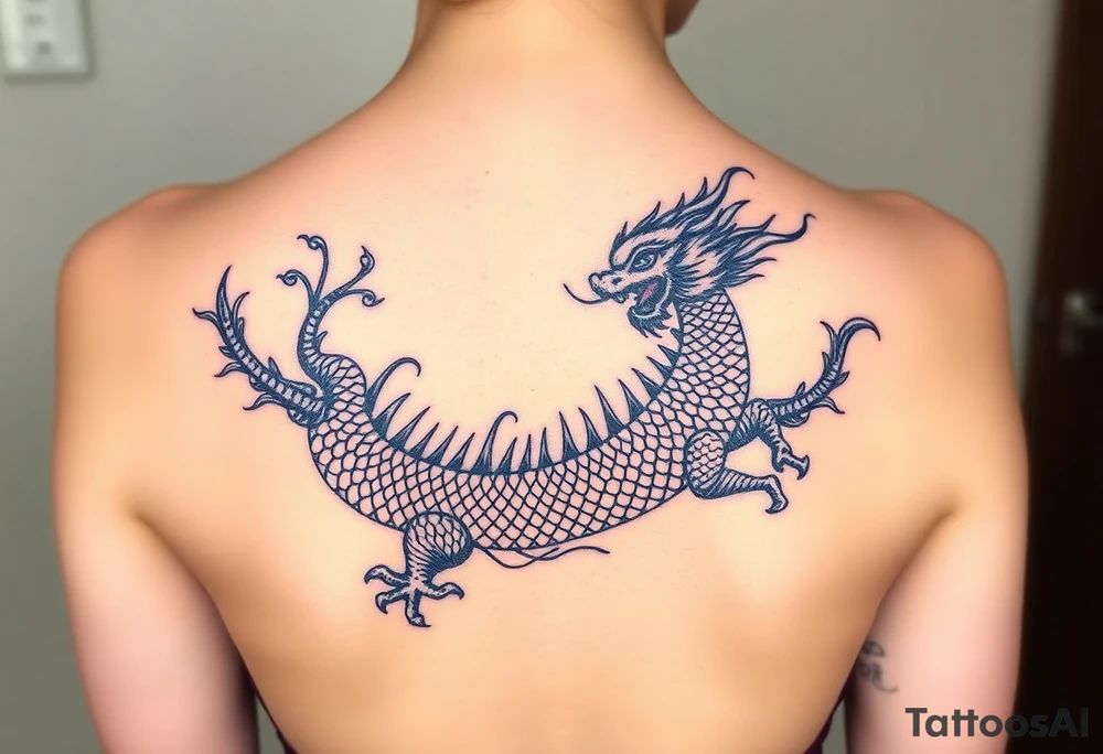 Chinese dragon tattoo idea