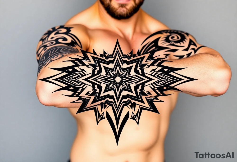 geometric tattoo idea