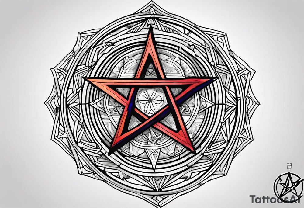 Sigil pentagram tattoo idea