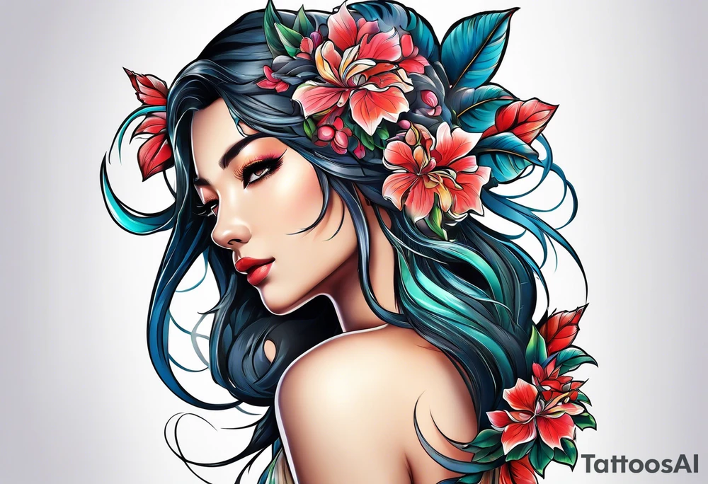 virgin design tattoo idea