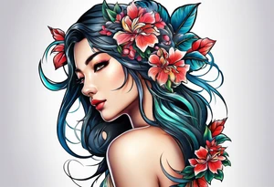 virgin design tattoo idea