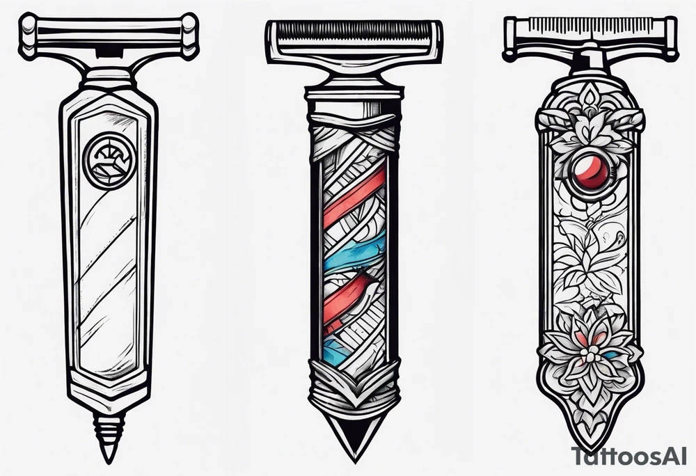 razor tattoo idea