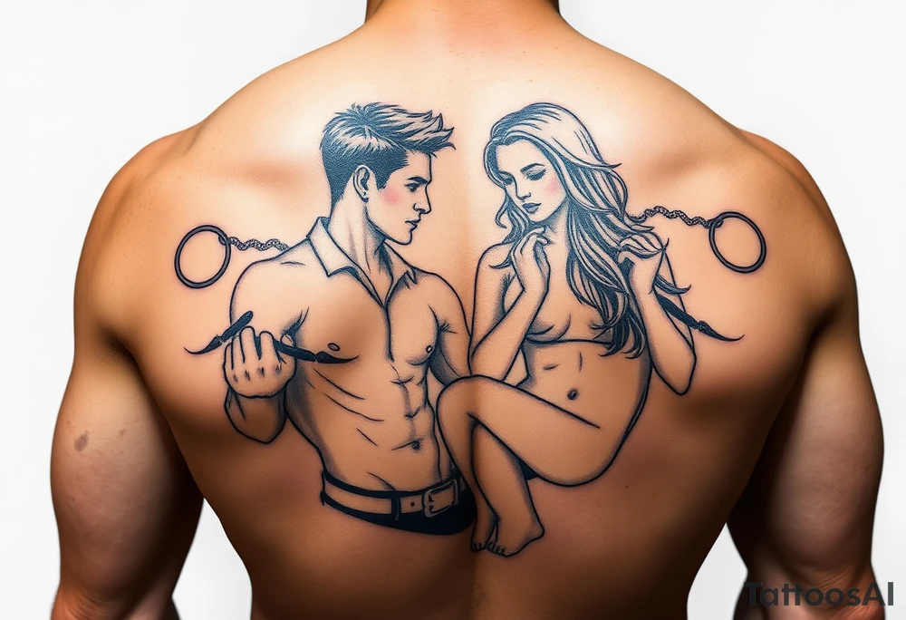 swinger lifestyle with color tattoo idea